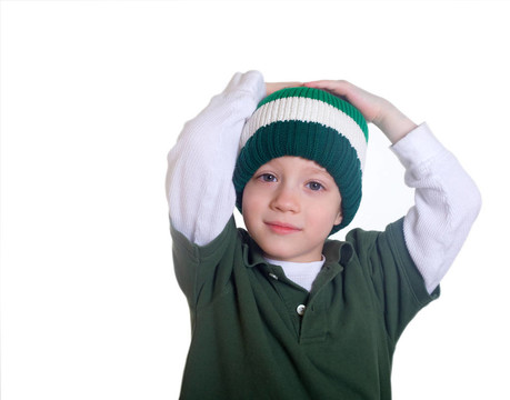 帶帽子的男孩
