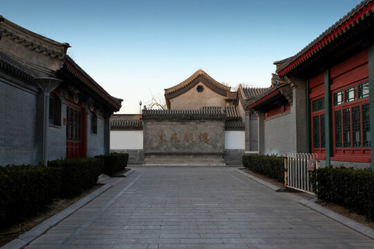 中國傳統(tǒng)建筑 四合院 灰磚墻