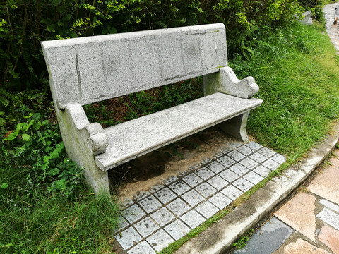 深圳中山公園休息凳