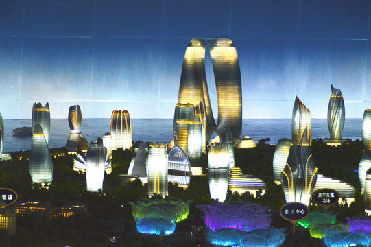 海花島建筑模型