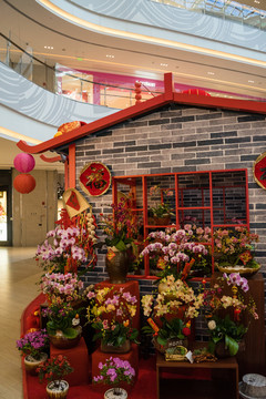 春節(jié)花市 廟會(huì) 中國(guó)民俗
