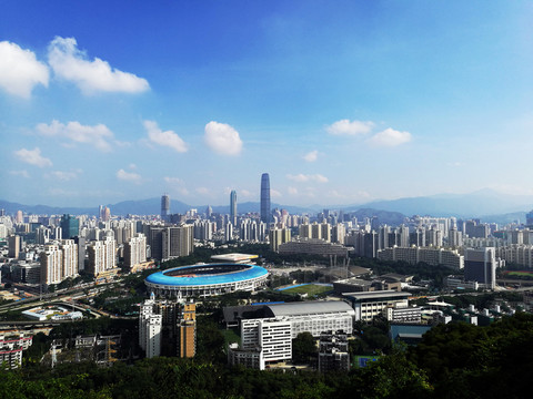 深圳筆架山公園 深圳鳥瞰風(fēng)景