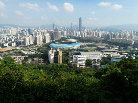 深圳筆架山公園頂峰
