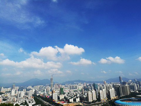 深圳筆架山公園 深圳鳥瞰風(fēng)景