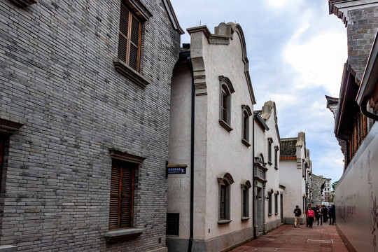 寧波南塘老街 南塘老街仿古建筑