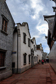 寧波南塘老街 南塘老街仿古建筑