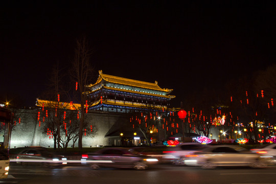 永寧門箭樓 春節(jié)夜色