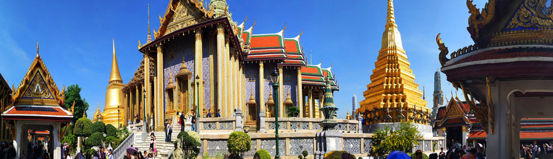 泰國大皇宮玉佛寺全景圖