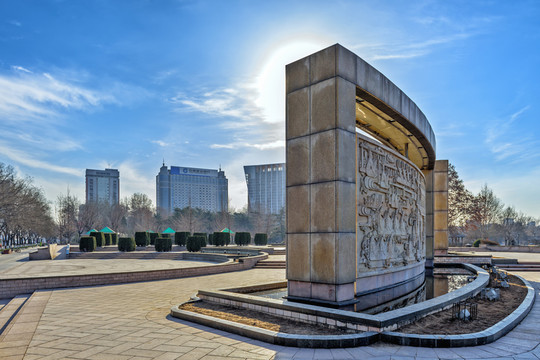 公園浮雕墻