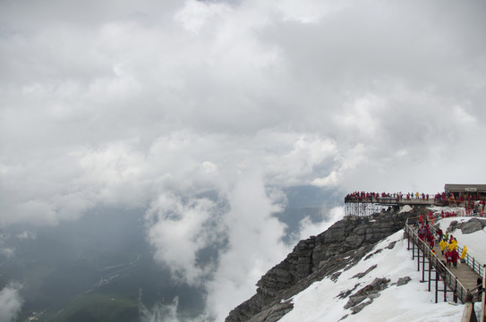 玉龍雪山 山峰 冰峰
