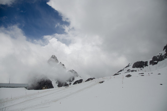 玉龍雪山 山峰 冰峰