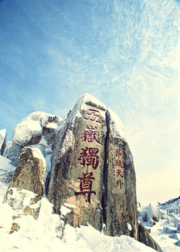 凌寒傲雪五岳獨(dú)尊