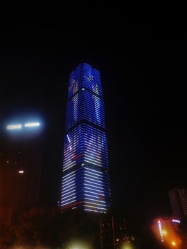 柳州地標(biāo)地王夜景
