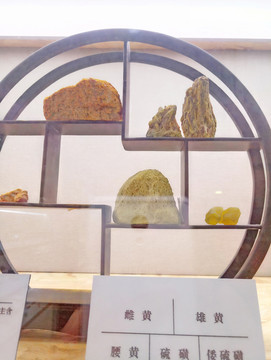 雌黃 雄黃 博古架