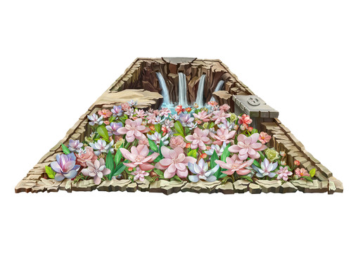 花海3D立體畫