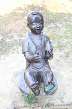 兒童銅雕