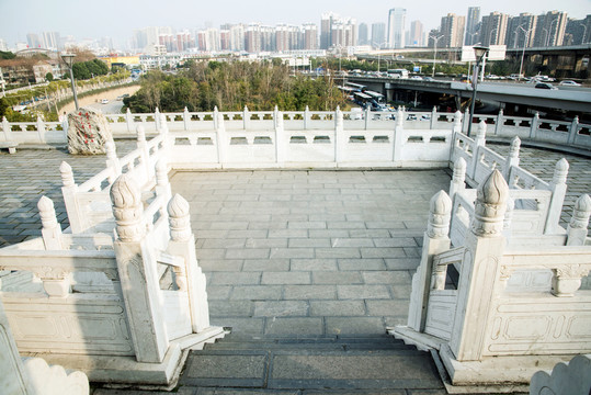 中式漢白玉圍欄