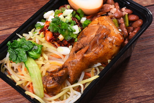 雞腿快餐
