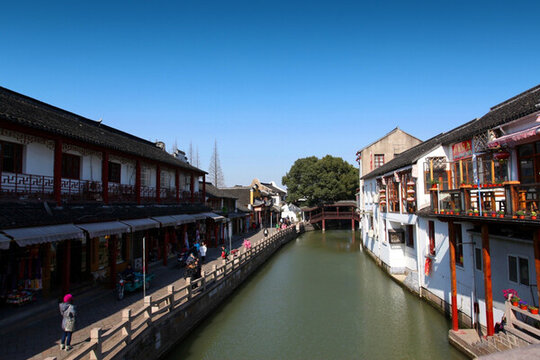 江南 水鄉(xiāng) 朱家角 古鎮(zhèn)