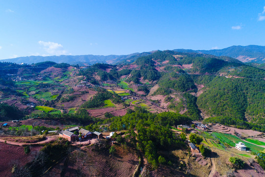 山村 鳥(niǎo)瞰大地