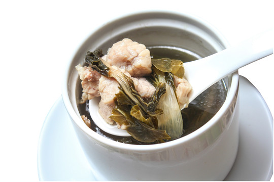 豬肺菜干湯