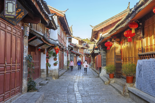 云南麗江古鎮(zhèn)街景