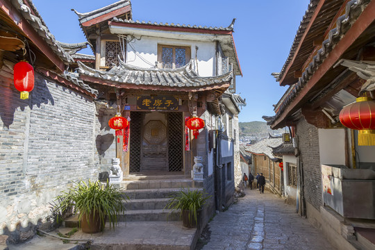 云南麗江古城街景
