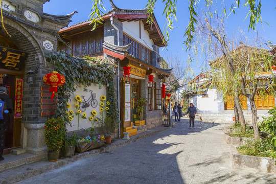 云南麗江大研古城街景