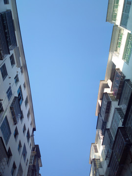 樓房仰視
