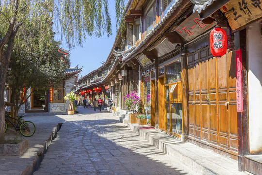 云南麗江大研古城街景