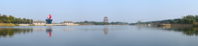 山東寧津康寧湖全景