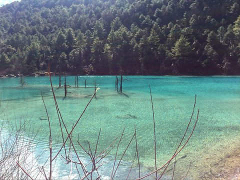 昆明玉龍雪山藍(lán)湖谷