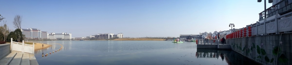 水邊建筑 徽派建筑