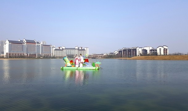 水邊建筑 徽派建筑