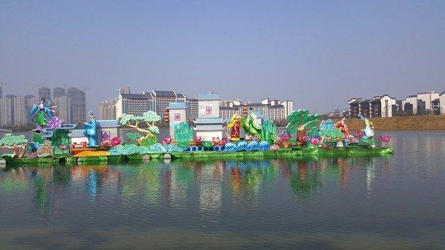 水邊建筑 徽派建筑