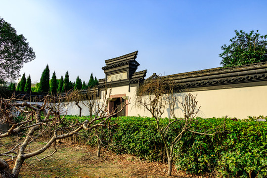 江南古宅圍墻 傳統(tǒng)建筑 古建筑