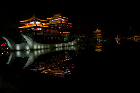 大唐芙蓉園 石坊 夜景