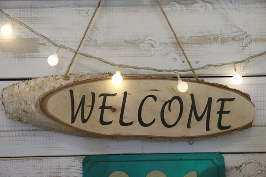 WELCOME歡迎光臨牌