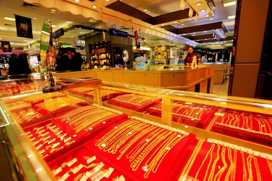 黃金首飾展示
