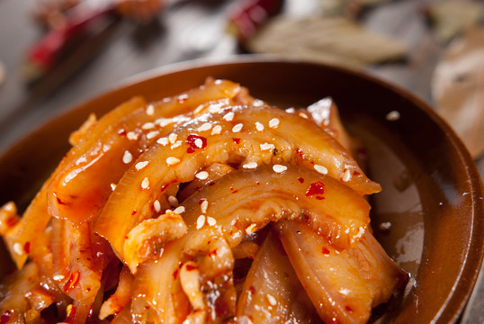 重慶小吃豬頭肉麻辣鹵菜