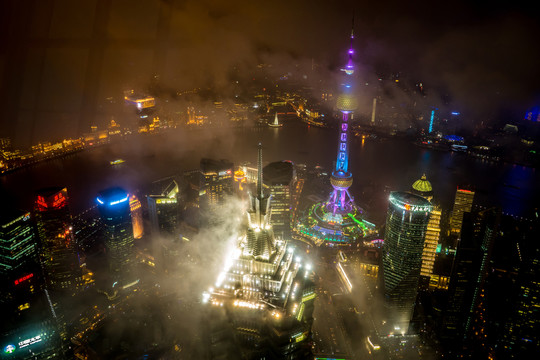 上海外灘夜景 陸家嘴夜景