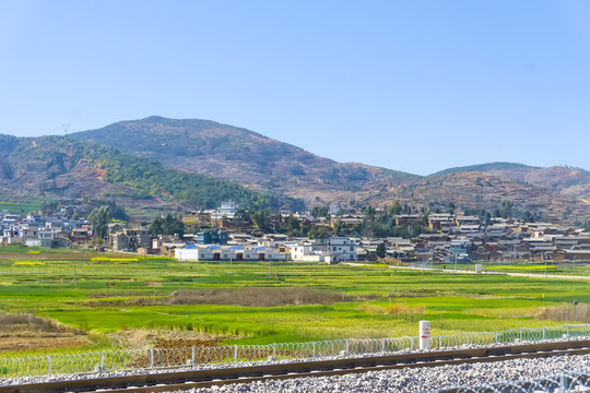 村莊農(nóng)田