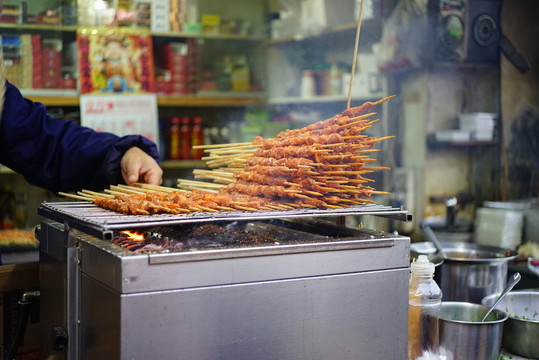 燒烤羊肉串美食