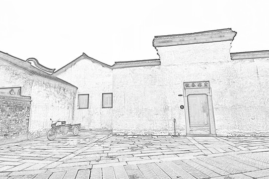 古鎮(zhèn)線描