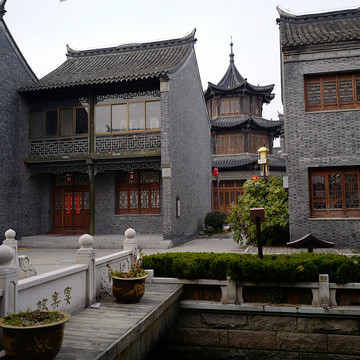 河下古鎮(zhèn) 傳統(tǒng)建筑 中式建筑
