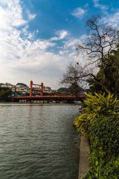 夕陽下的虹橋