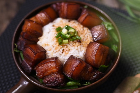 砂鍋紅燒肉蓋飯