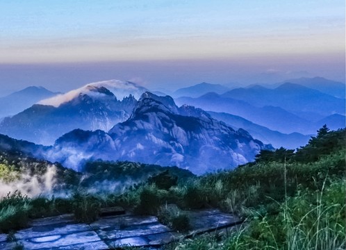 黃山風(fēng)光 水墨山