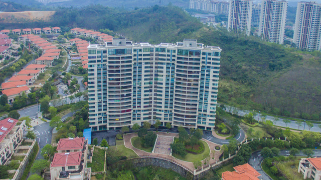 航拍惠州雅居樂白鷺湖