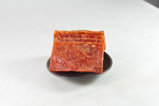 碳烤味豬肉脯拍攝照片